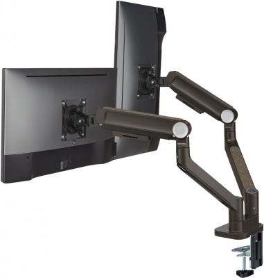 Кронштейн для мониторов Ultramounts UM733BR черный/коричневый 17"-32" макс.8кг крепление к столешнице поворот и наклон