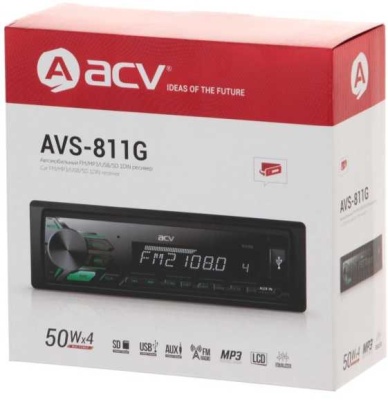 Автомагнитола ACV AVS-811G 1DIN 4x50Вт 3.2" (33147)