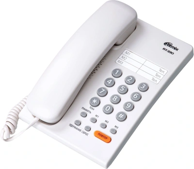 Телефон проводной Ritmix RT-330 белый