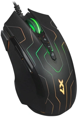 Мышь A4Tech X89 Maze черный оптическая 2400dpi USB 8but (X89 (MAZE))