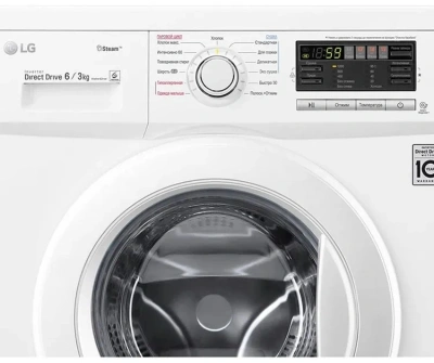 Стиральная машина LG F1296CDS0X класс: B загр.фронтальная макс.:6кг (с сушкой) белый инвертор