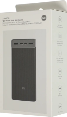 Мобильный аккумулятор Xiaomi BHR9126GL 30000mAh 18W 2.6A 2xUSB-A/USB-C черный