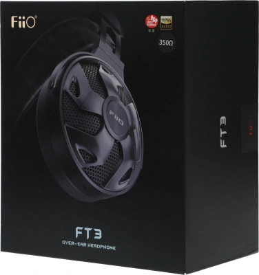 Наушники мониторные Fiio FT3 3м черный проводные оголовье