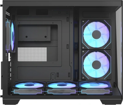 Корпус Formula Crystal Z4M Plus черный без БП mATX 3x120mm 1xUSB3.0 audio bott PSU