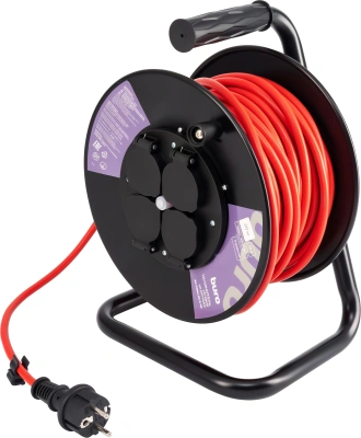 Сетевой удлинитель Buro BU-PSR4.20/G-20 20м (4 розетки) оранжевый (коробка)