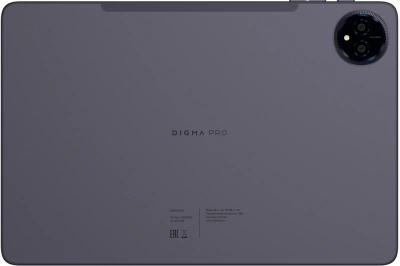 Планшет Digma Pro Spectrum T606 (1.6) 8C RAM6Gb ROM128Gb 10.1" IPS 1280x800 4G Android 14 темно-серый 13Mpix 5Mpix BT WiFi microSD 512Gb 6000mAh 255hrs