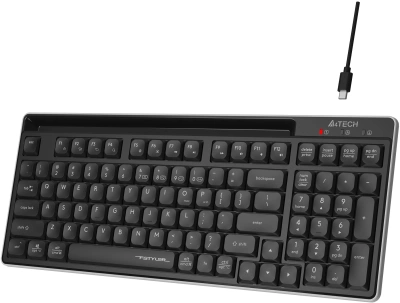 Клавиатура A4Tech FBX70C черный USB беспроводная BT/Radio slim