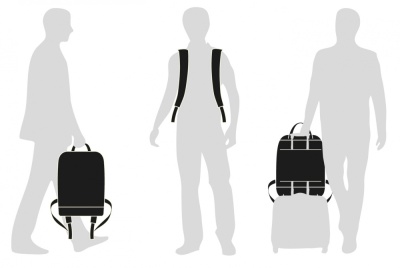 Сумка Moleskine METRO DEVICE VERTICAL (ET82MTDBVBK) 31x42x10см полиамид черный