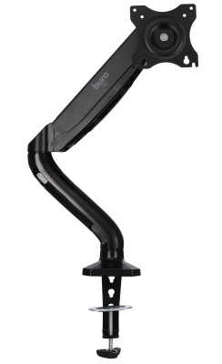 Кронштейн для мониторов ЖК Buro M1 черный 17"-27" макс.9кг крепление к столешнице поворот и наклон