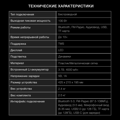 Минисистема Hyundai H-MC1231 черный 40Вт FM USB BT micro SD