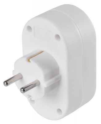 Сетевой разветвитель Buro BU-PS2G-W (2 розетки) белый (пакет ПЭ)