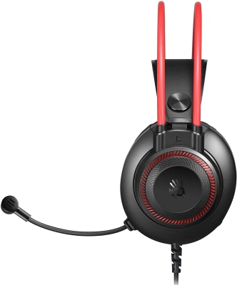 Наушники с микрофоном A4Tech Bloody G200 черный/красный 2м мониторные оголовье (G200 AUX3.5-4PIN +USB)