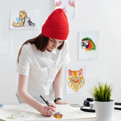 Карандаши цв. Deli 6565 кругл. липа цветной корпус 24цв. мет.кор.