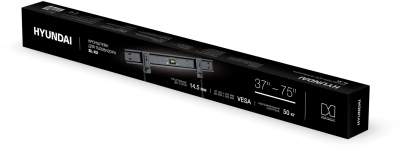 Кронштейн для телевизора Hyundai SL-X2 черный 37"-75" макс.50кг настенный фиксированный