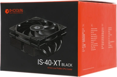 Устройство охлаждения(кулер) ID-Cooling IS-40-XT Soc-AM5/AM4/1200/1700/1851 черный 4-pin 14-35.2dB Al+Cu 100W 290gr Ret (IS-40-XT BLACK)