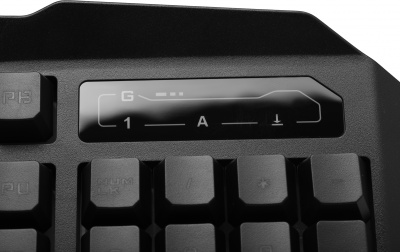 Клавиатура A4Tech B318 черный USB Multimedia for gamer LED (подставка для запястий) кабель 1.8м