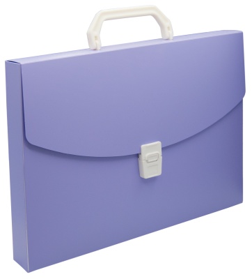 Портфель Бюрократ Пастель PASTPP01VIO 1 отдел. A4 пластик 0.7мм фиолетовый