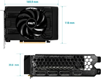 Видеокарта Palit PCI-E 5.0 PA-RTX5050 STORMX NVIDIA GeForce RTX 5050 8Gb 128bit GDDR6 2317/20000 HDMIx1 DPx3 HDCP Ret