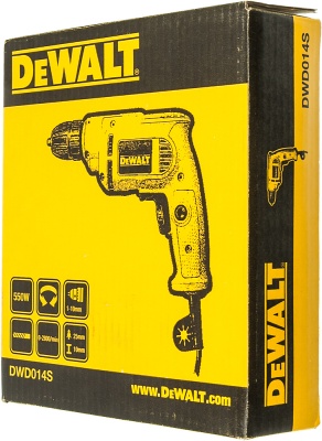 Дрель безударная DeWalt DWD014S-QS 550Вт патрон:быстрозажимной реверс