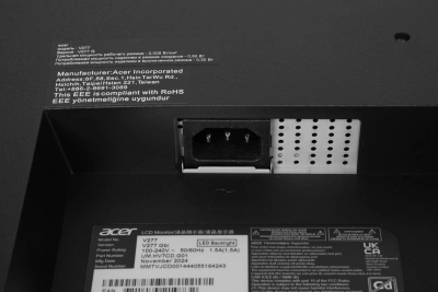 Монитор Acer 27" Vero V277Gbi черный IPS LED 4ms 16:9 HDMI матовая 250cd 178гр/178гр 1920x1080 120Hz FreeSync VGA FHD 3.64кг