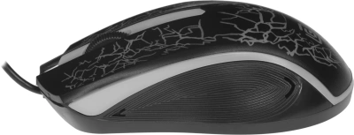 Мышь Оклик 395M SHADOW черный оптическая 1500dpi USB для ноутбука 3but (1102286)