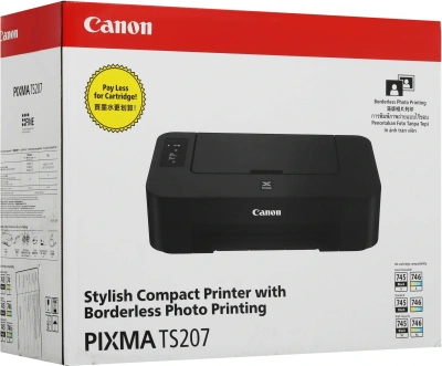 Принтер струйный Canon Pixma TS207 (2319C012) A4 черный
