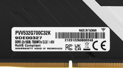 Память DDR5 2x16GB 7000MHz Patriot PVV532G700C32K Viper Venom RTL Gaming PC5-56000 CL32 DIMM UDIMM 288-pin 1.45В kit с радиатором Ret
