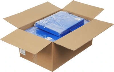 Портфель Бюрократ -BPP01BLUE 1 отдел. A4 пластик 0.7мм синий