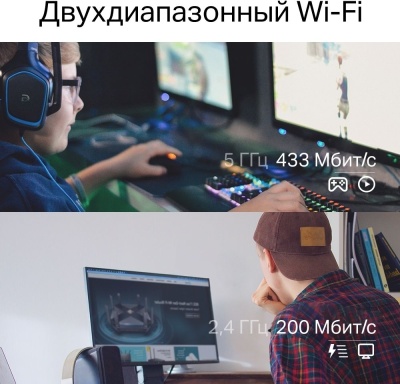 Сетевой адаптер Wi-Fi TP-Link Archer T2E AC600 PCI Express (ант.внеш.съем) 1ант.