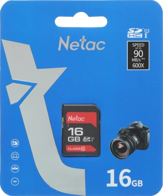 Флеш карта SDHC 16GB Netac NT02P600STN-016G-R P600 w/o adapter