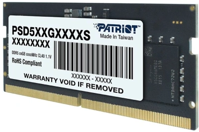 Память DDR5 8GB 5600MHz Patriot PSD58G560041S Signature Line RTL PC5-44800 CL46 SO-DIMM 262-pin 1.1В single rank Ret