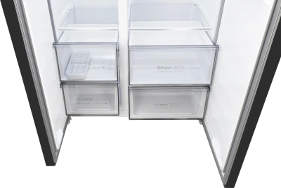 Холодильник Weissgauff WSBS 550 Built-in NoFrost Inverter 2-хкамерн. черный инвертер
