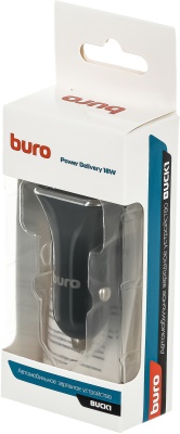 Автомобильное зар./устр. Buro BUCK1 18W 3A (PD) USB-C универсальное черный (BUCK18P010BK)