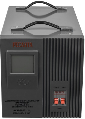 Стабилизатор напряжения Ресанта АСН-8000/1-Ц однофазный серый (63/6/7)