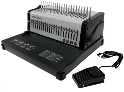 Переплетчик Office Kit B2130E A4/перф.35л.сшив/макс.500л./пластик.пруж. (6-51мм)/электр.