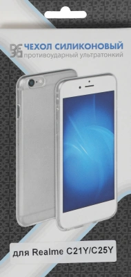 Чехол (клип-кейс) DF для Realme C21y rmCase-08 прозрачный
