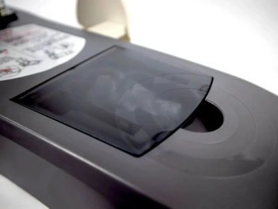 Дырокол Kw-Trio Lever-Tech HD 9556 макс.:200лист. металл серый отв.:2 с линейкой