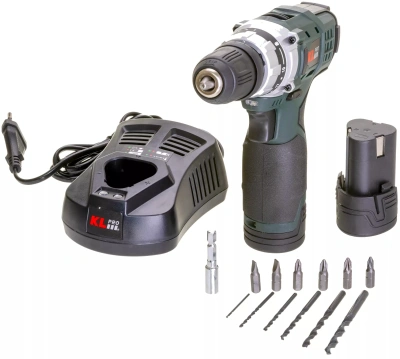 Шуруповерт Klpro KLNM1020 аккум. патрон:быстрозажимной (кейс в комплекте) (11968)