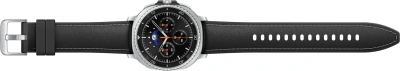 Смарт-часы Samsung Galaxy Watch 8 Classic LTE 46мм 1.34" Super AMOLED корп.серебристый рем.черный (SM-L505FZKACAU)