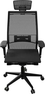 Кресло эргономичное Метта Samurai Black Edition New 2.0 черный сиденье черный сетка с подголов. крестов. полиамид черный