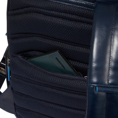 Рюкзак мужской Piquadro Blue Square CA6592B2BM/BLU2 темно-синий натур.кожа
