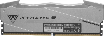 Память DDR5 2x16GB 6000MHz Patriot PVXR532G60C30KM Viper Xtreme 5 RGB RTL Gaming PC5-48000 CL30 DIMM UDIMM 288-pin 1.35В с радиатором Ret
