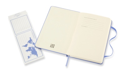 Блокнот Moleskine CLASSIC QP012B42 Pocket 90x140мм 192стр. нелинованный твердая обложка голубая гортензия