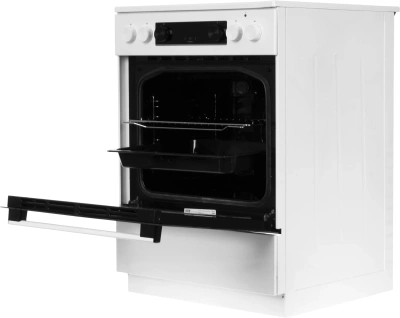 Плита Электрическая Gorenje GEC6C40WG белый стеклокерамика (без крышки)