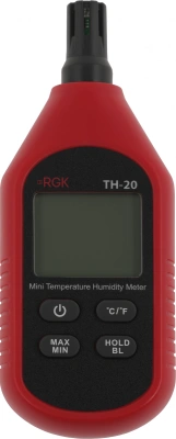 Термогигрометр RGK TH-20 портативный красный/черный (776486)