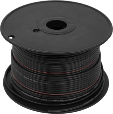 Кабель Premier RG-174/U BC BK 100м. черный (20-100 100)