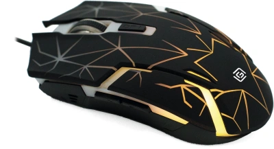 Мышь Оклик 701G черный оптическая 3600dpi USB для ноутбука 6but (1884623)