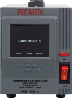 Стабилизатор напряжения Ресанта АСН-1000/1-Ц однофазный серый (63/6/2)