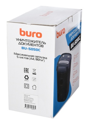 Шредер Buro Home BU-S050C (секр.P-3) фрагменты 5лист. 13лтр. пл.карты