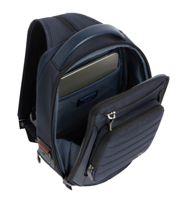 Рюкзак слинг мужской Piquadro Oberon CA7277W150/BLU синий нейлон/натур.кожа
